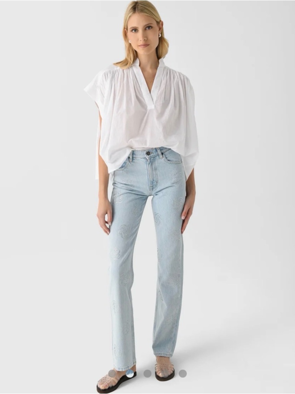 NWT ROTATE
Women's Washed Twill Stud Jean